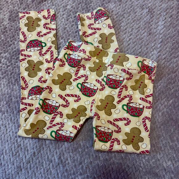Girl’s Christmas leggings Bundle Size 6 - Picture 6 of 8